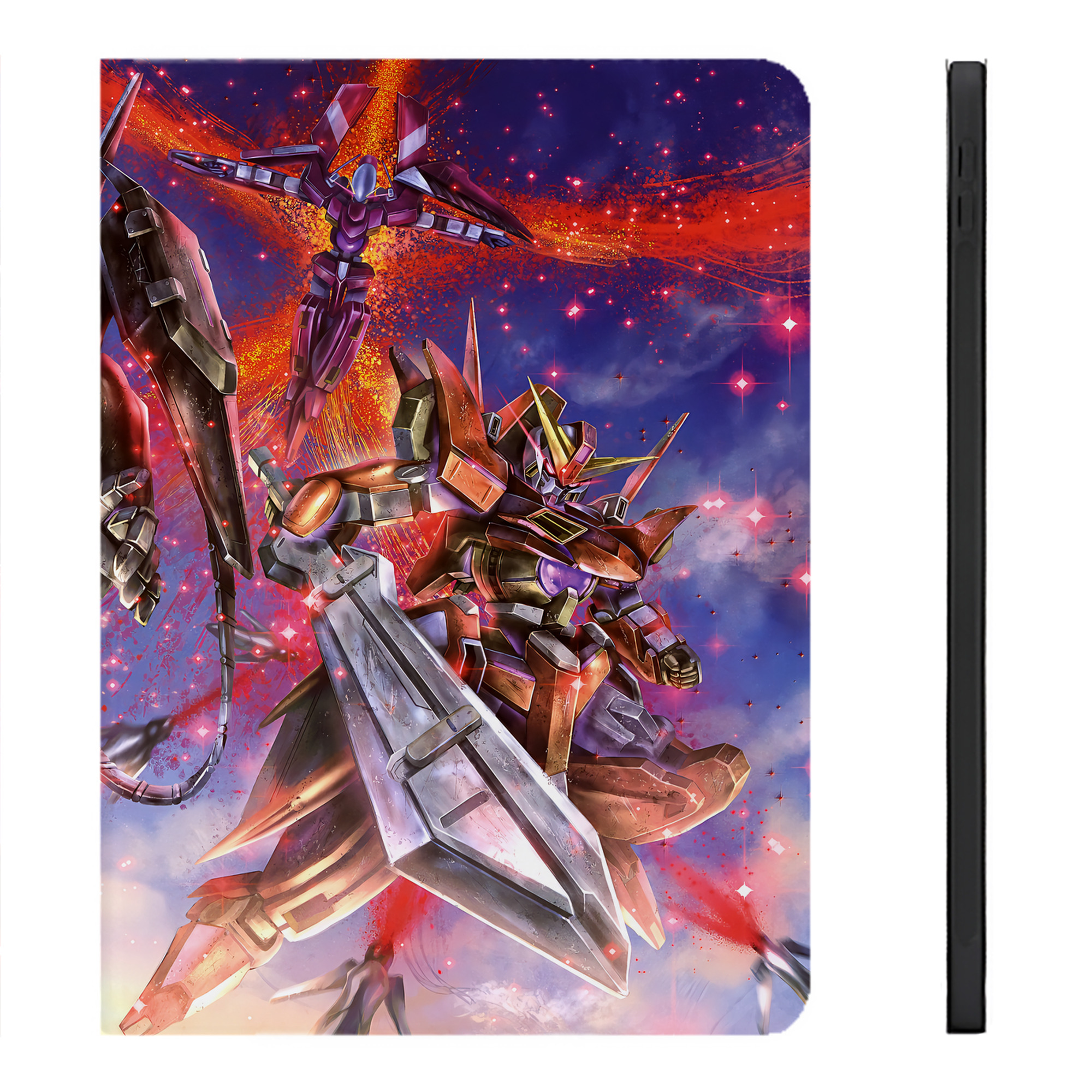 （画像用） 機動戦士ガンダム Mobile Suit Gundam IPadケース ペンホルダー付き ブックスタイルデザイン